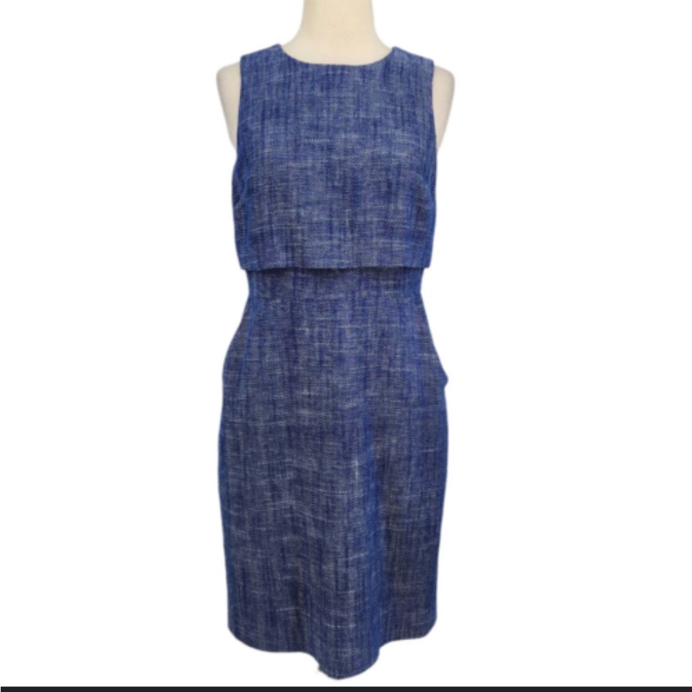 J Crew Blue Sheath Dress